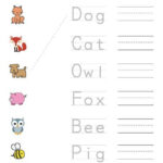 Free Printable Spelling Worksheet Match Trace Write Words Spelling