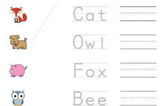 Free Printable Spelling Worksheet Match Trace Write Words Spelling