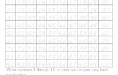 Free Printable Tracing Numbers 1 100 Worksheets Learning How To Read