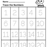 Free Printable Worksheets For Kids Tracing Numbers 1 20 Worksheets