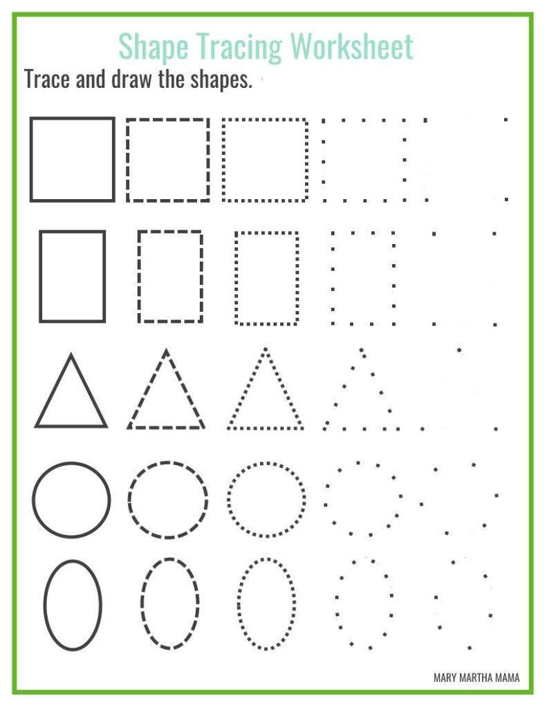 Free Shape Drawing Printables Shapes Worksheet Kindergarten Shape 