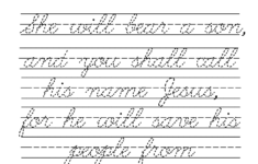 Free Traceable Bible Verses Tracing Bible Verse Cursive