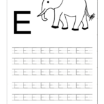 Free Uppercase Letter E Coloring Pages Letter Worksheets For