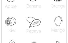Fruit Worksheet Colouring Worksheet Worksheets For Kids Mummaworld