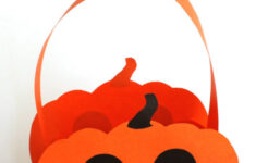 Halloween Paper Pumpkin Basket Printable The Craft Train