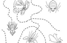 Insects Trace Worksheet Insects Preschool Preschool Worksheets