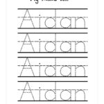 Kids Tracing Templates Create Worksheets Name Worksheet Editable For