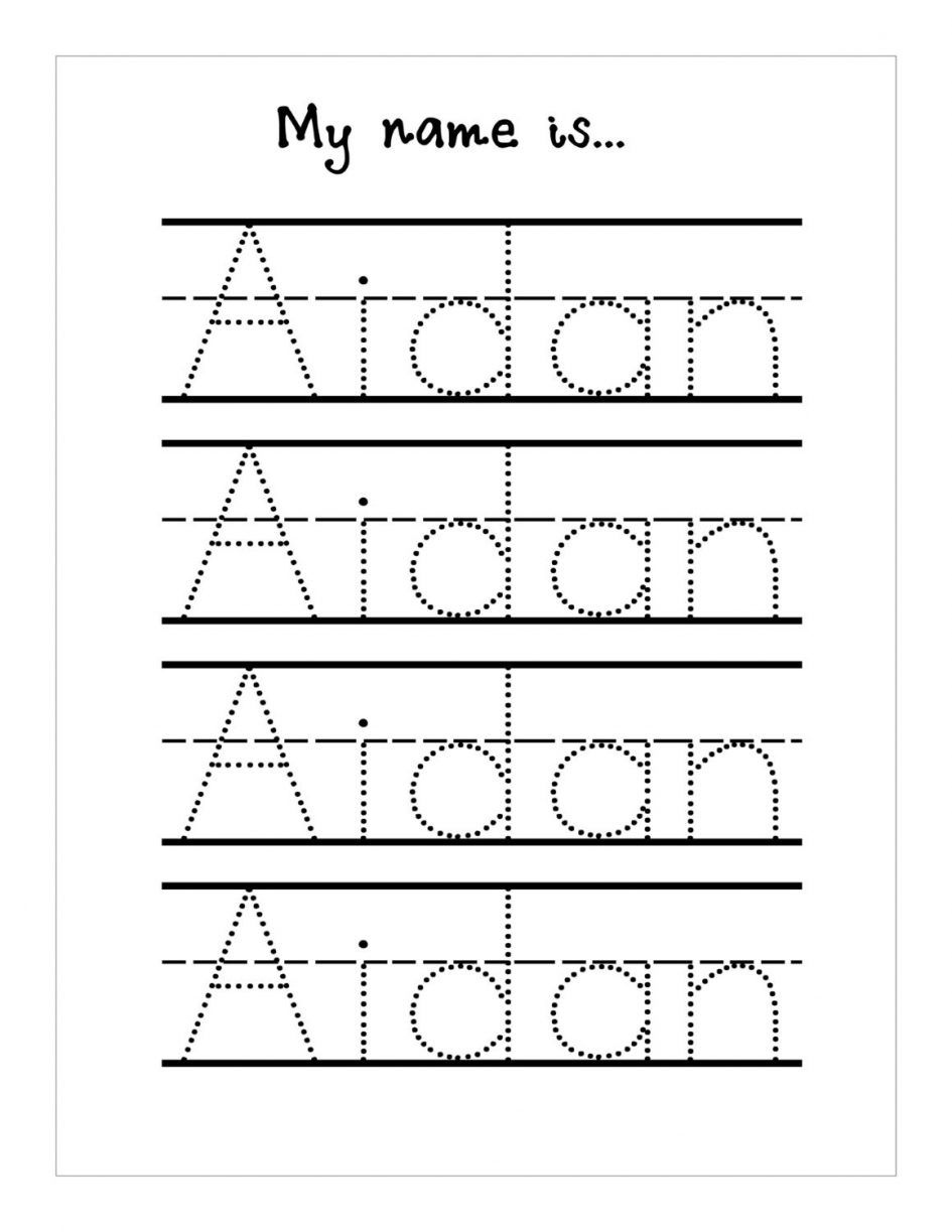 Kids Tracing Templates Create Worksheets Name Worksheet Editable For 