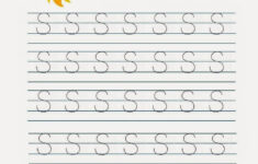 Kindergarten Worksheets Printable Tracing Worksheets Alphabet S