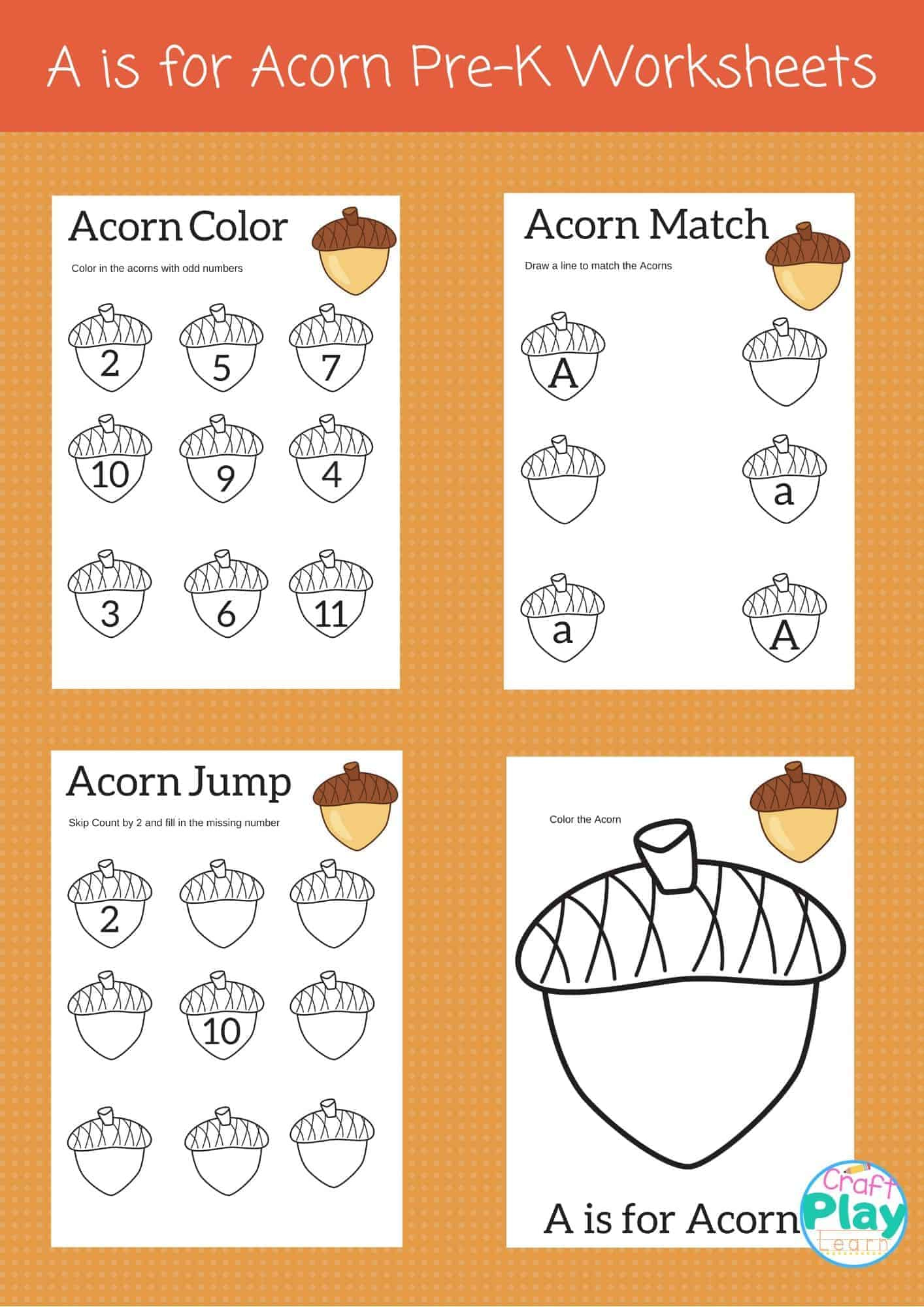 Letter A Worksheets For Preschool Kids Craft Play Learn