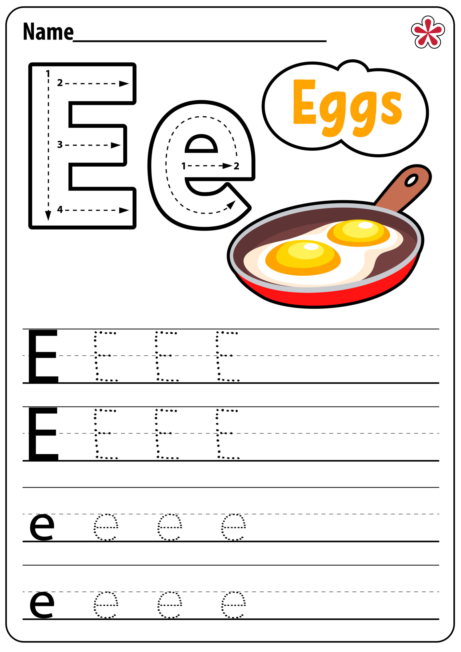 Letter E Worksheets For Kindergarten And Preschool TeachersMag