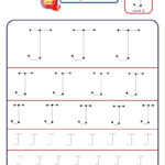 Letter J Tracing Worksheets Preschool Dot To Dot Name Tracing Website