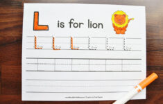 Letter L Tracing Worksheets Mary Martha Mama