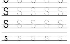 Letter S Tracing Worksheet ESL Handwriting Handwriting Worksheets
