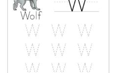 Letter W Tracing Worksheets Preschool Dot To Dot Name Tracing Website