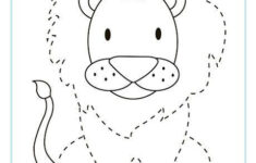 Lion Tracing Page Preschool Tracing Lion Craft Preschool Activities