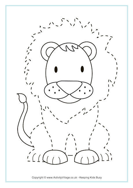 Lion Tracing Page