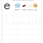 Lowercase E Tracing Worksheet AlphabetWorksheetsFree