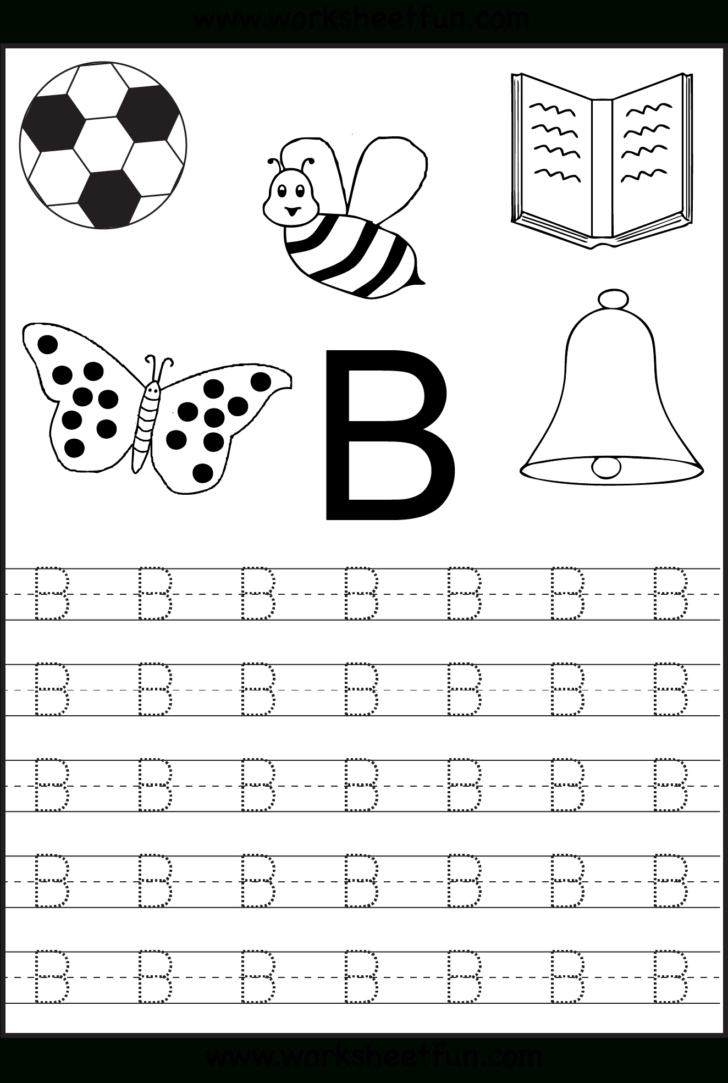 Kindergarten Letter Tracing Sheets