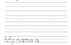 My Name Is Blank Name Worksheet Name Tracing Worksheets