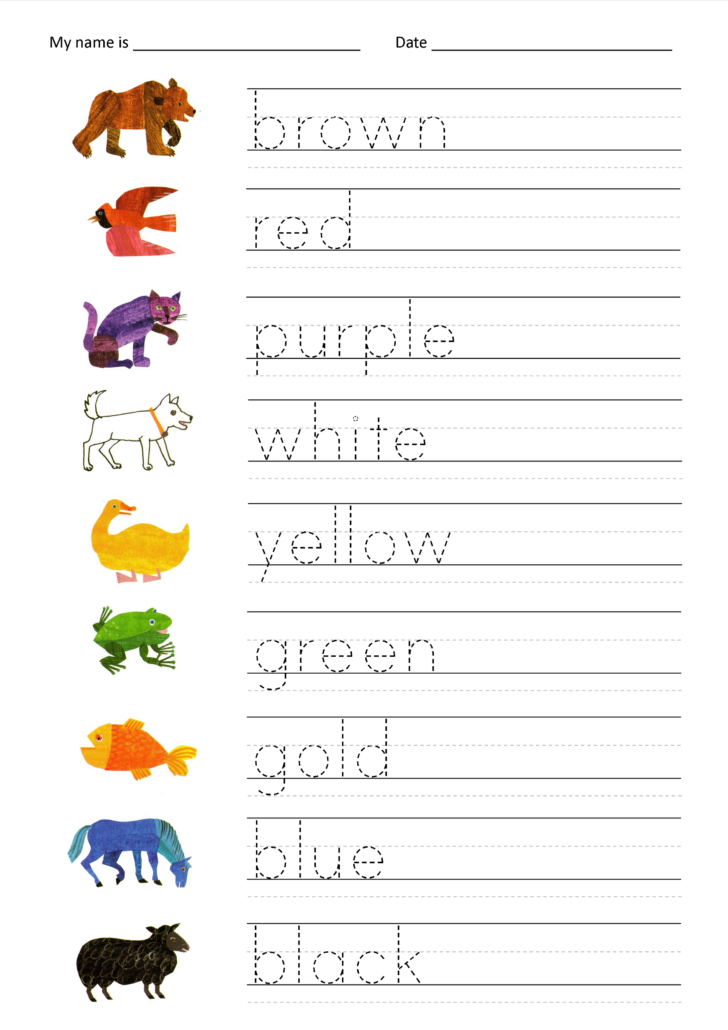 Free Name Tracing And Writing Worksheets