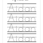 Name Trace Worksheet DIGITAL FILE Printable For Pre