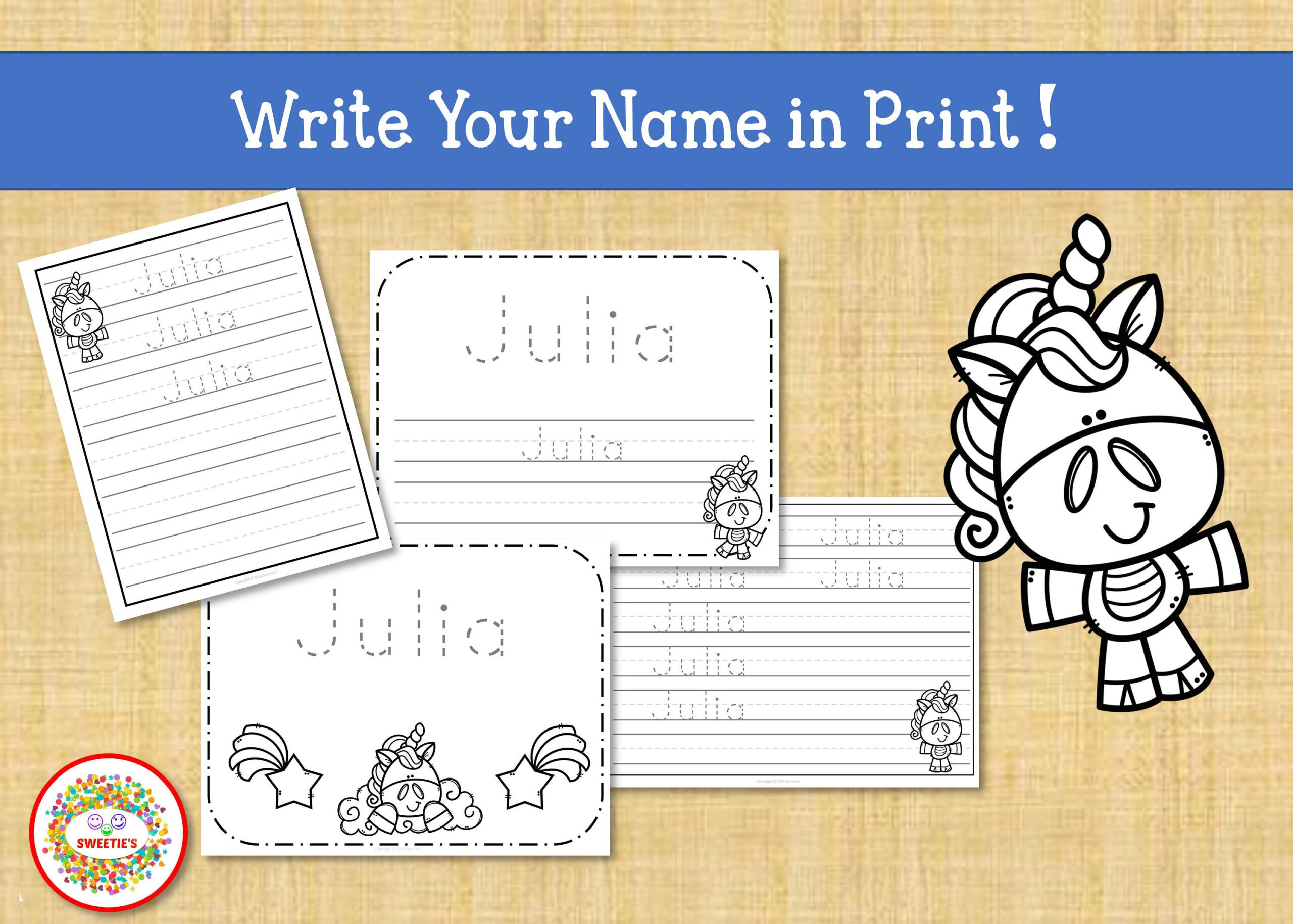 Name Tracing Handwriting Worksheet Personalized Name Etsy Alphabet 