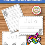 Name Tracing Handwriting Worksheet Personalized Name Writing
