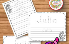 Name Tracing Handwriting Worksheet Personalized Name Writing