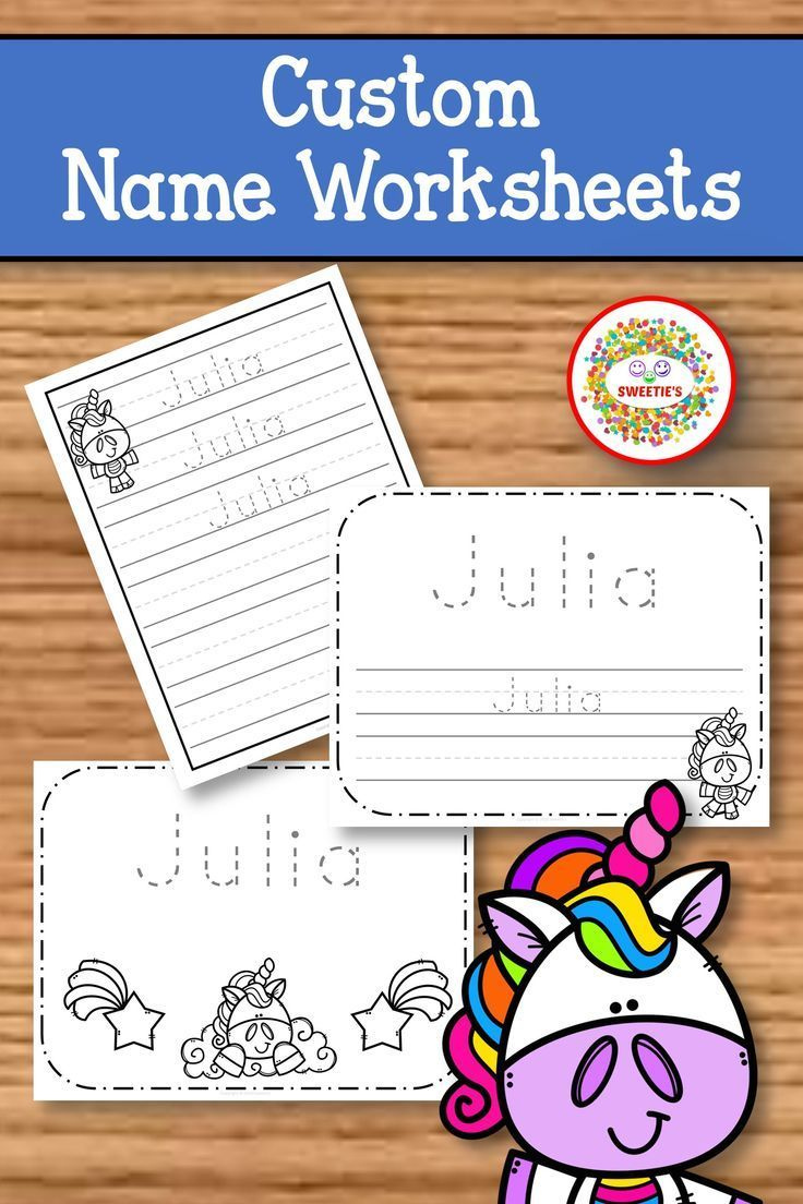 Name Tracing Handwriting Worksheet Personalized Name Writing 