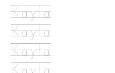 Name Tracing Template Blank AlphabetWorksheetsFree