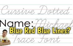 Name Tracing With Blue Red Blue Lines AlphabetWorksheetsFree