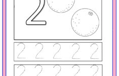 Number 2 Trace Worksheet Preschoolplanet