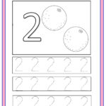 Number 2 Trace Worksheet Preschoolplanet