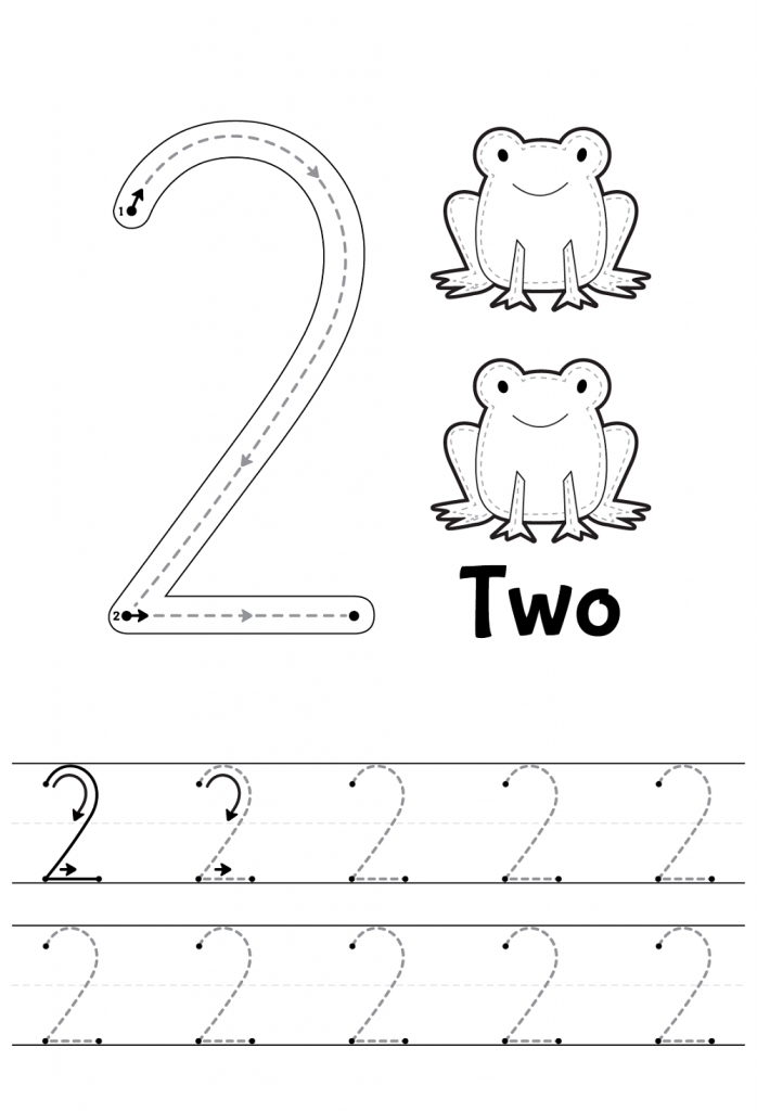 Number 2 Tracing Worksheets Preschool Number Worksheets Preschool 