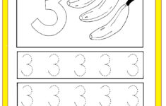 Number 3 Trace Worksheet