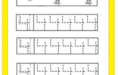 Number 4 Trace Worksheet For Kids Preschoolplanet