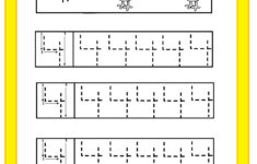 Number 4 Trace Worksheet For Kids Preschoolplanet