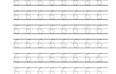 Number 6 Tracing Worksheets For Preschool AlphabetWorksheetsFree