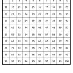 Number Sheet 1 100 To Print 100 Chart Printable Number Chart