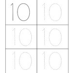 Number Ten Writing Counting And Identification Printable Worksheets