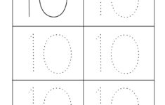 Number Ten Writing Counting And Identification Printable Worksheets