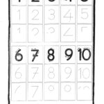 Number Trace Worksheet For Kids 1 10 Preschoolplanet