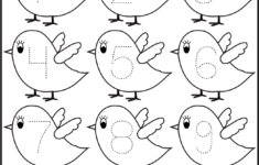 Number Trace Worksheets For Kids Activity Shelter