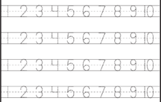 Number Tracing 1 10 Worksheet FREE Printable Worksheets