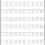 Number Tracing 1 10 Worksheet FREE Printable Worksheets