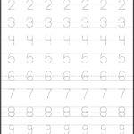 Number Tracing Tracing Worksheets Preschool Preschool Tracing
