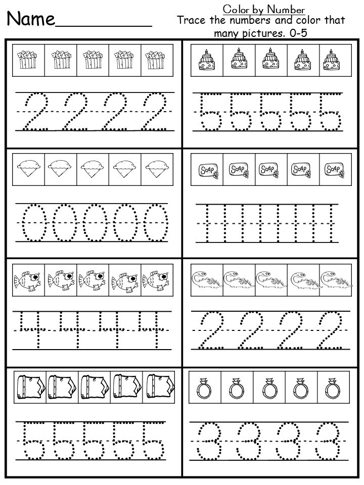 Number Tracing Worksheet free Download Now Kindermomma