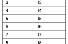 Number Words 1 To 20 Worksheet