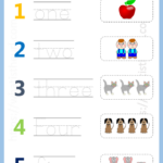 Number Words Trace Each Word Worksheets For 1st Grade Your Home Teacher